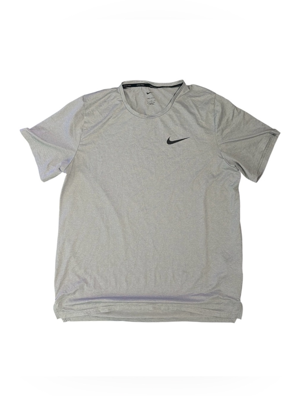 Nike Pro Dri-FIT Training Shirt Men’s Large Gray Athletic Performance Tee